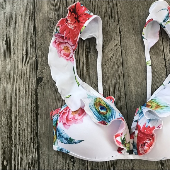 ♦️⛱Sweet Girl Floral Wavy Bikini - Picture 5 of 8